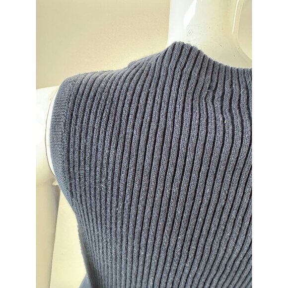 Tommy Hilfiger Navy Blue Sleeveless Ribbed Knit Cotton Top Size SP - Picture 8 of 16